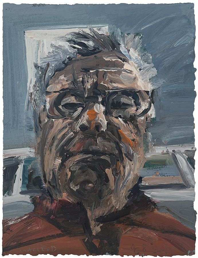 Missing Mum, by Euan Macleod, 2025, acrylic on paper, 380 x 290mm, $2200