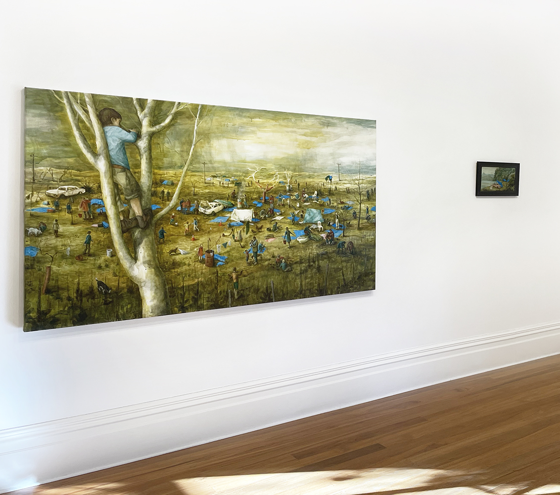 Paper Road, by Jenna Packer, 2023-25 acrylic on canvas, 1150 x 2000mm, $14,000