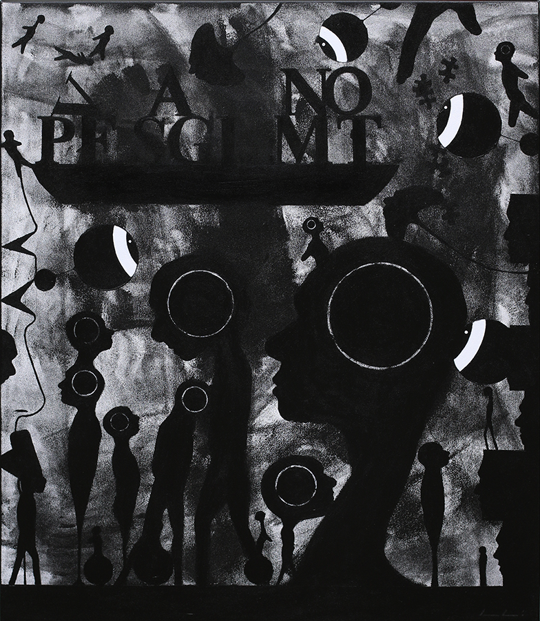 'Tolupi', by Andy Leleisi'uao, 2023, acrylic on canvas, 800x700mm, $8000