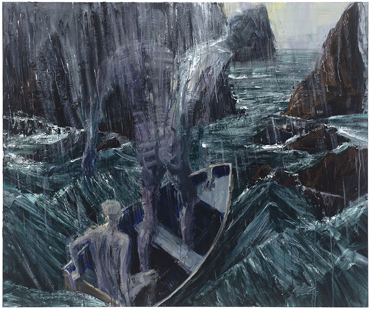 'Dusky Sound' Euan Macleod, 2015-16, Acrylic on linen 1500 x 1800mm (SOLD)