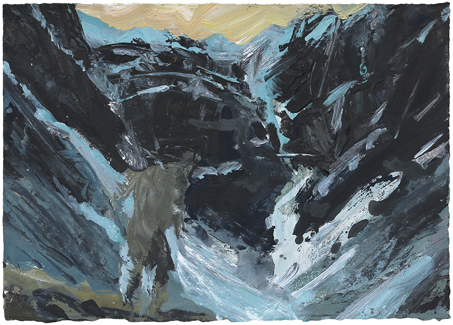 Basin Study, Euan Macleod, 2020 painting, Oil on polyester, 530 x 660mm, (SOLD)