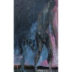 Pink Painting (with dog), Euan Macleod, 2003, oil and acrylic on polyester, 1200 x 690mm
