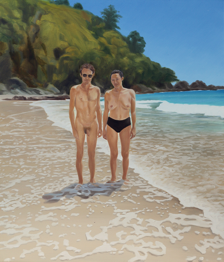 Julia Holden, Day trippers, 2022 oil on canvas, 1200 x 1000mm