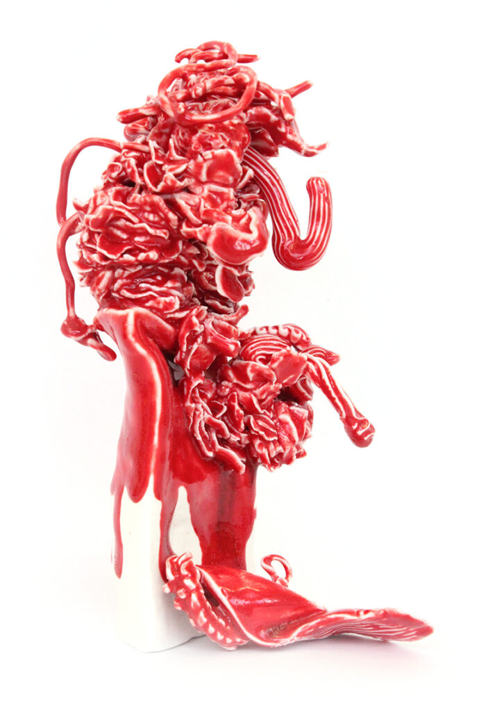 'Devil' by Janna van Hasselt, 2019, glazed porcelain, 240 x 150 x 110mm, $450