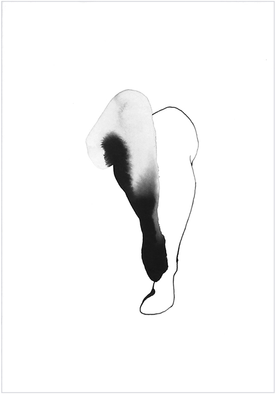 Das tragende Eis #4, Katharina Jaeger, 2018 ink on paper, 280 x 190mm $300