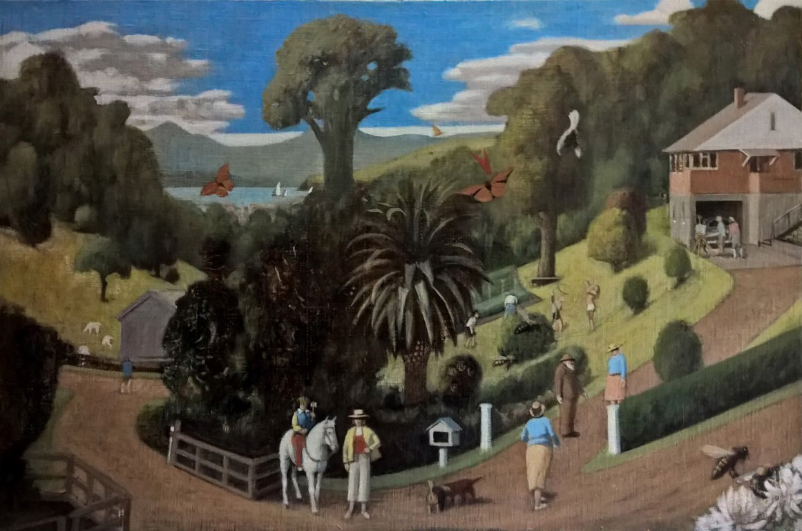 The Valley (Balguerie) an arcadian view, Richard McWhannell, 2017-18, oil on canvas on board (SOLD)