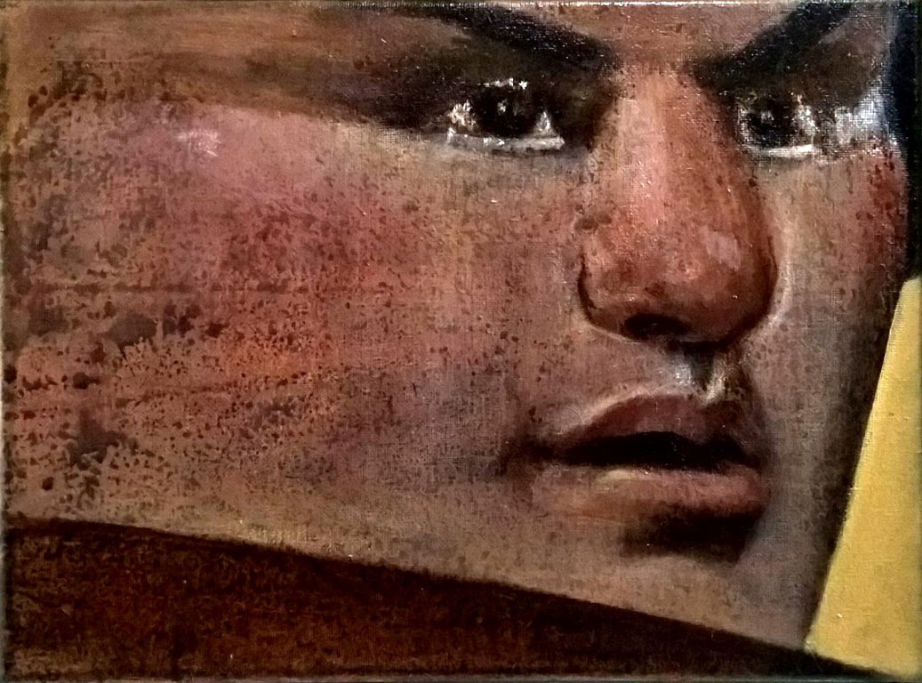 The poet of Tennis: Rafa,  Richard McWhannell, 2013-17 oil on canvas on board