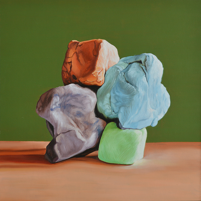 'Cenacrom' by Thomas Hancock, 2021, oil on board, 400 x 400mm (SOLD)